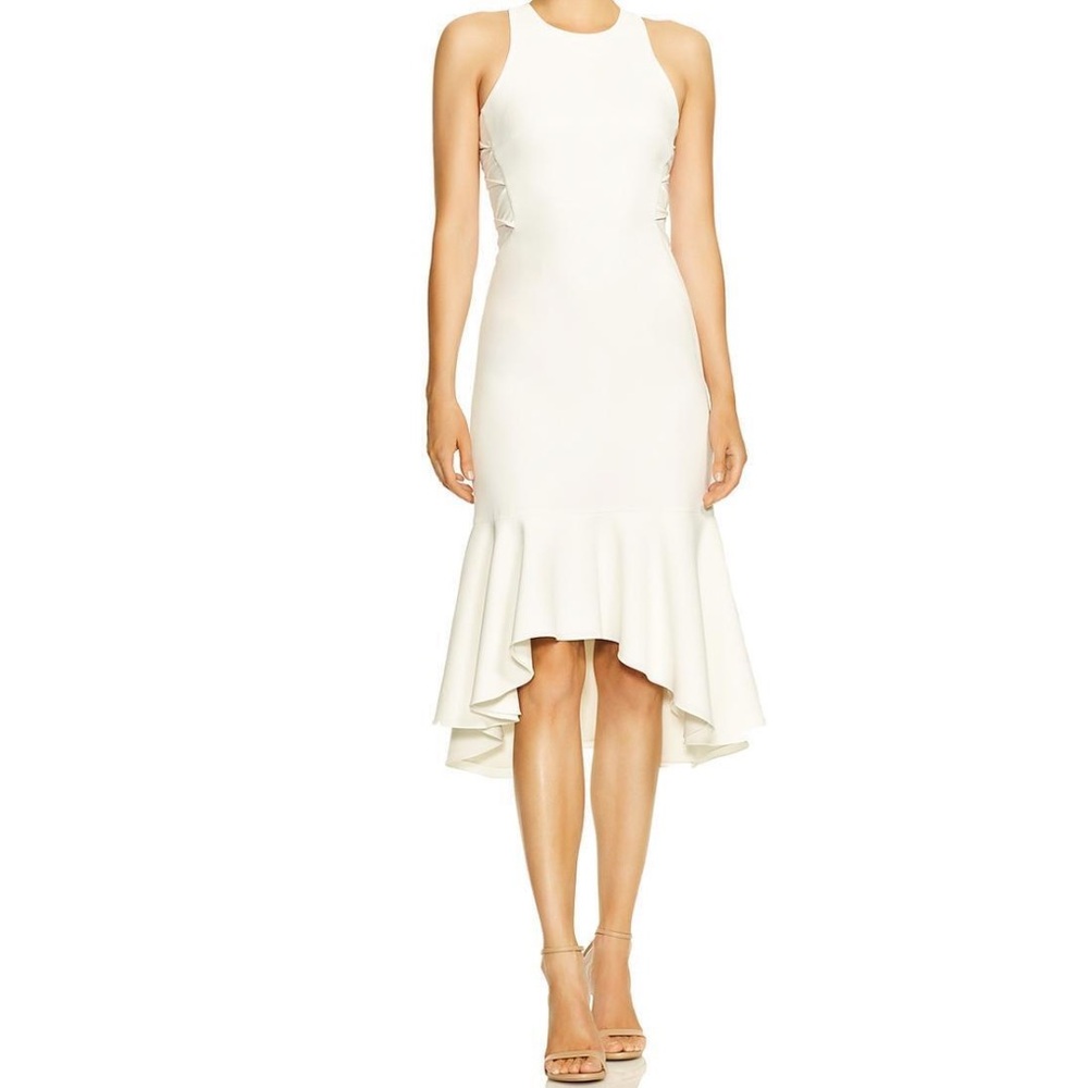 NEW with Tags. Halston Heritage White Dress. Size 6